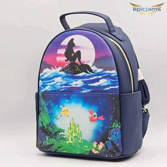 Loungefly Disney The Little Mermaid Silhouette Mini Backpack New main image 4